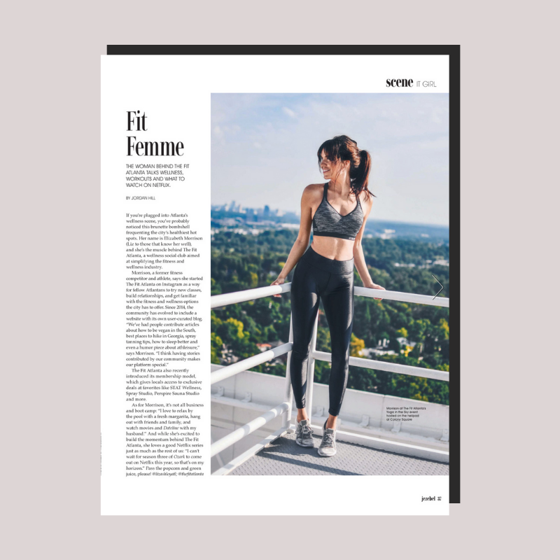 Liz Morrison, founder of The Fit Atlanta, highlighted in Modern Luxury’s Jezebel Magazine